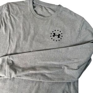 Under Armour‎ Freedom Long Sleeve Shirt American Flag Graphic Heatgear Small